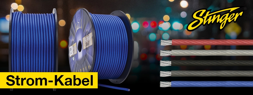 Strom-Kabel - 1 m - Blau