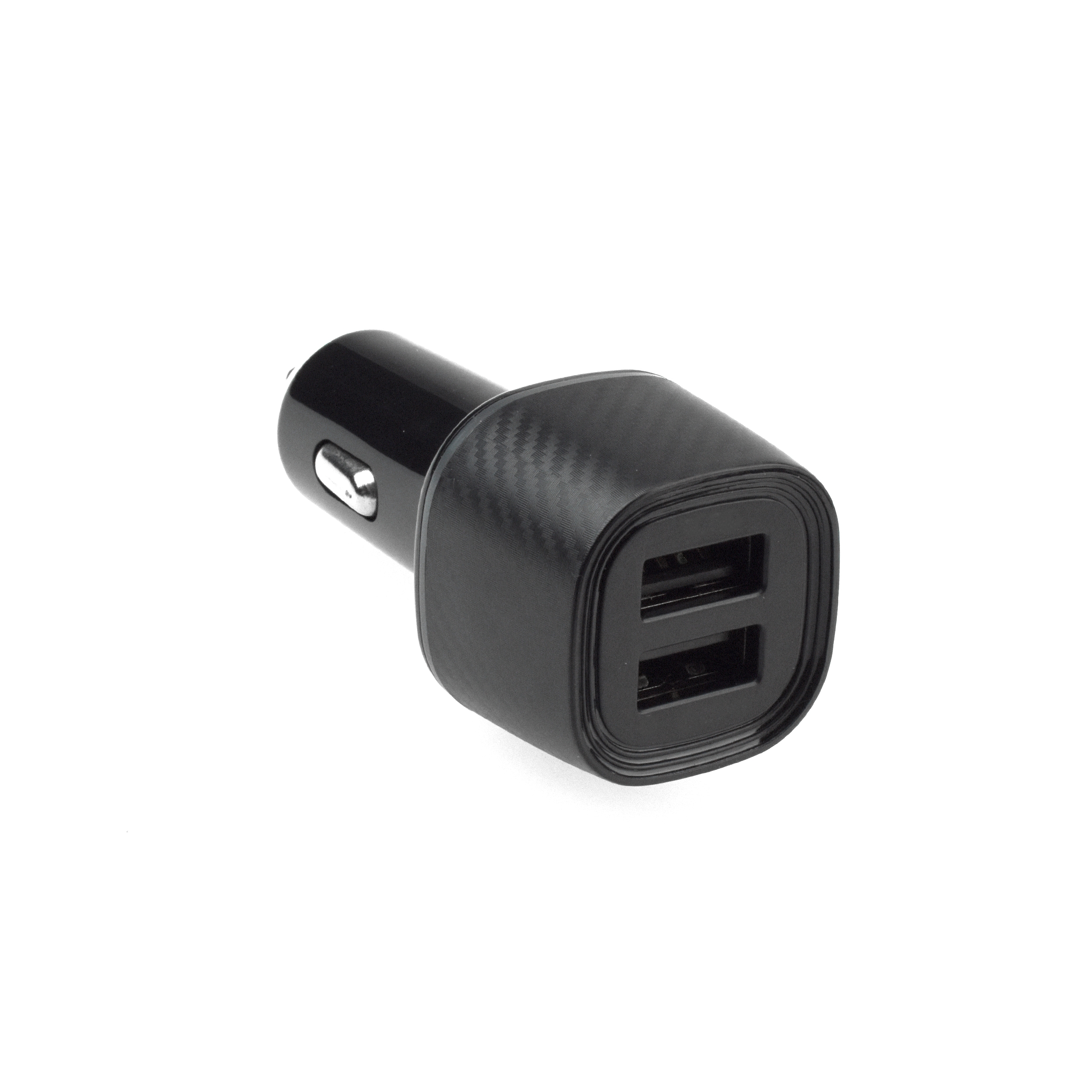 USB Dual-Zigarettenadapter 2x QC 3.0 für 12/24V, schwarz carbon