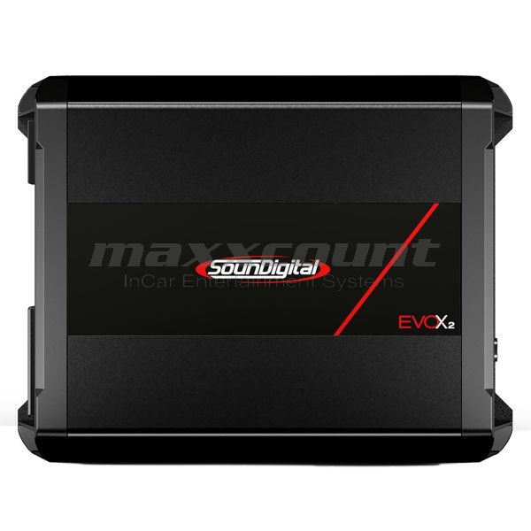 SounDigital 1000.1 EvoX2 (1Ω) 1-Kanal-Mini-Verstärker 1000W für Motorräder & Powersports