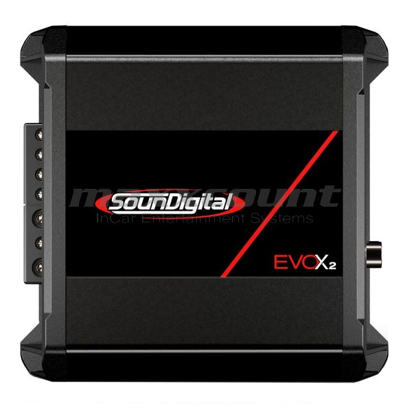 SounDigital 400.2 EvoX2 (4Ω) 2-Kanal-Mini-Verstärker 400W für Motorräder & Powersports