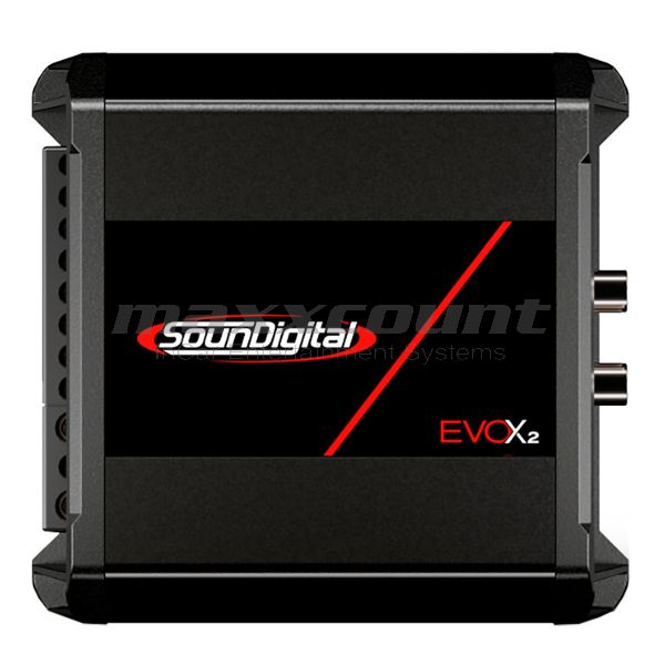 SounDigital 400.4 EvoX2 (4Ω) 4-Kanal-Mini-Verstärker 400W für Motorräder & Powersports