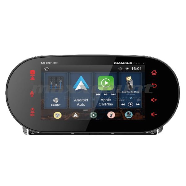 Diamond Audio MSHD9813RG Digitaler Media Receiver mit Wireless CarPlay / Android Auto passend für Harley-Davidson® Road Glide™ 1998-2013