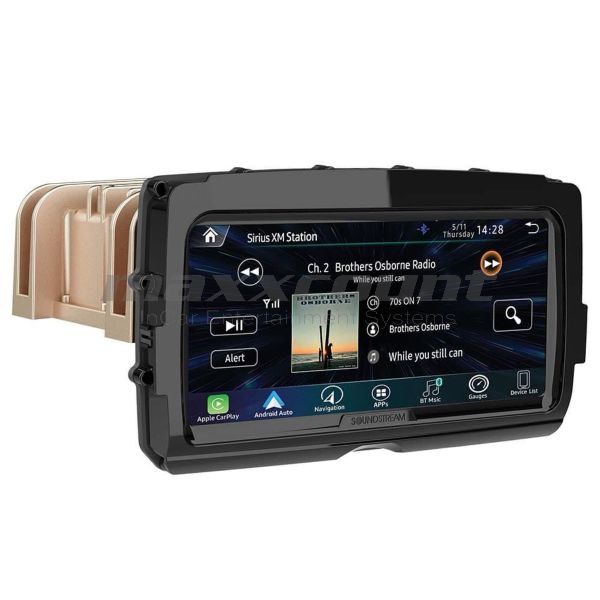 Soundstream V2 8,3" Digitaler Media Receiver mit wireless Carplay / Android Auto passend für Harley-Davidson® Touring ab 2014