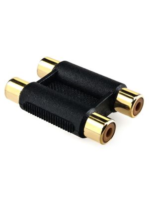 Cinch-Stoßverbinder Stereo Doppelkupplung 2x Buchse-Buchse