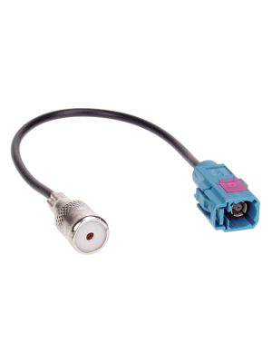 Antennenadapter FAKRA (Z) Buchse auf ISO-Buchse für Audi, BMW, Citroen, Fiat, Ford, Mercedes, Opel, Seat, Skoda & VW