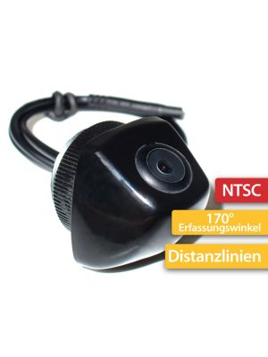 Einbau Farb-Rückfahrkamera (NTSC, 2 Lux, 170°) mit Distanzlinien für BMW X5 E70