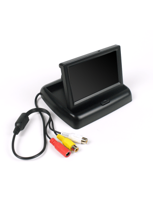 10,9cm (4,3 Zoll) Klapp-Monitor für 12V mit 2x Video-In