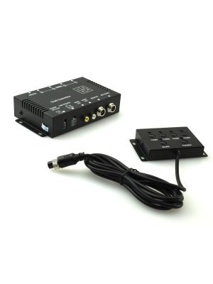 4x Video-Splitter Switch mit 4 Anzeige-Modi Single / Dual / Triple / Quad