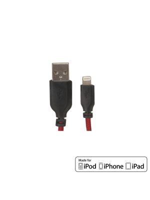 iSimple IS9325RB USB auf Lightning 8-Pin Adapterkabel, 1m, rot