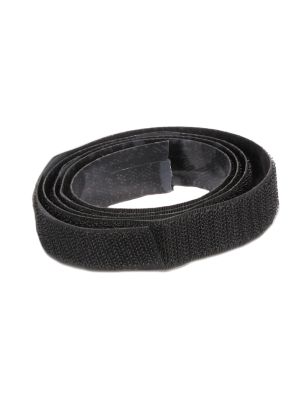 Selbstklebendes Klettband 1m, 20 mm breit, schwarz (3,99€/ m)