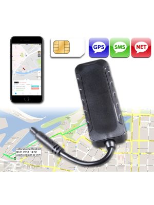GPS-Ortungssystem lite + SIM-Karte (Position: SMS/online/App, Bis 100 Fahrzeuge, GeoFence)