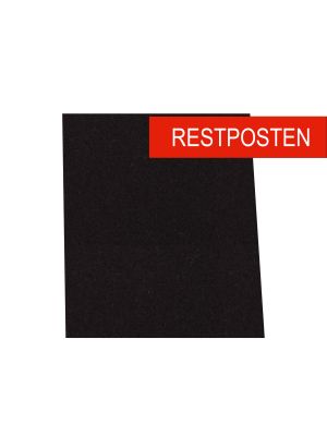 Restposten: Bespannstoff Moquette schwarz, selbstklebend 0,7 m² am Stück