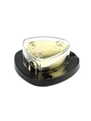 Strom-Verteilerblock 25mm² / 4GA - 2x 10mm² / 8AG vergoldet