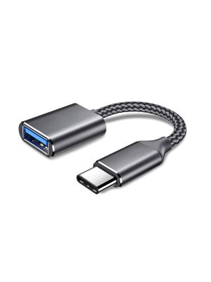 USB 3.0 Buchse auf Typ-C Stecker Adapterkabel (OTG / Nylon)