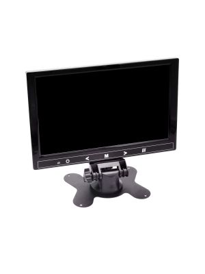 22,9cm (9 Zoll) SLIM-Monitor für 12V mit Standfuss, in Klavierlack-Optik, mit HDMI für Multimedia (1024*600/16:9), 2x Video-In & Fernbedienung
