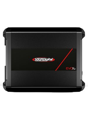 SounDigital 1200.2 EvoX2 (4Ω) 2-Kanal-Mini-Verstärker 1200W für Motorräder & Powersports