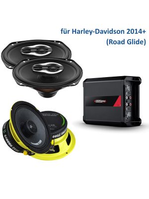maxxcount Sound Pack 4FR-MOD passend für Harley-Davidson® Road Glide™ für Soundstream HDHU14+ Radio