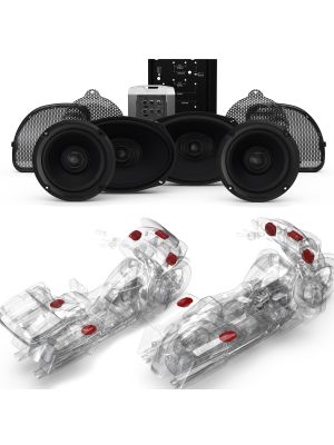 ROCKFORD Audio Kit HD14CVO-STAGE2 (4-SPK+400W Amp) für Harley-Davidson® CVO™ Road Glide™ 4-Speaker 2018-20 & CVO Street Glide™ 4-Speaker 2015-20