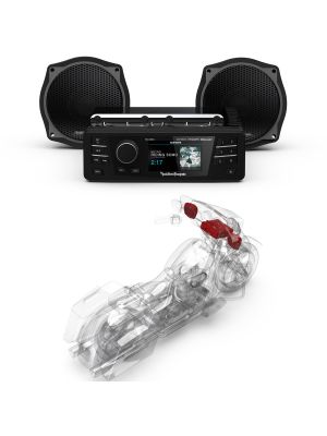 ROCKFORD Audio Kit HD9813SG-STAGE1 (Radio+2-SPK) für Harley-Davidson® Street Glide™ 2006-2013, Electra Glide™ Standard 1998-2013