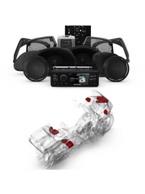 ROCKFORD Audio Kit HD9813RGU-STAGE3 (Radio+6-SPK+400W Amp) für Harley-Davidson® Road Glide™ Ultra 1998-2013