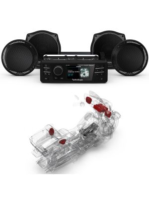 ROCKFORD Audio Kit HD9813SGU-STAGE1 (Radio+4-SPK) für Harley-Davidson® Electra Glide™ Ultra 1998-2013