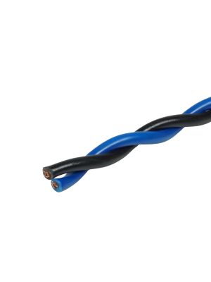 Lautsprecherkabel OFC verdrillt 1m, 14GA (2,5mm²), blau/blau-schwarz | 4,99€/m