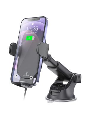 smart2hold Qi-3 Smartphone-Klemmhalter mit Teleskoparm und Saugfuß