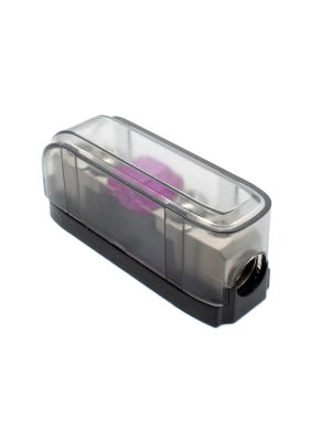 maxxcount MX-AFS14 Mini ANL Sicherungshalter (Grau/Transparent) 10-25mm² inkl. 100A Sicherung