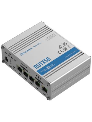 Teltonika RUTX50 LTE/WLAN Router, Cat20 bis 3,3 Gbit/s, Dual SIM und 12V Anschlusskabel