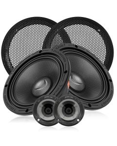 Diamond Audio MS65NEO + M075T + DHDRGU 16.5cm 2-Wege Kompo-Lautsprecher 300W, 4 Ohm, 100Hz - 13kHz passend für Harley-Davidson®