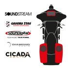 maxxcount BIKE SoundKit 2R8RL/MSR/SG14+ mit/ohne SoundStream Radio passend für Harley-Davidson® Street Glide™ ab 2014