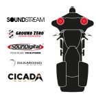 maxxcount BIKE SoundKit 2F/OEM/SG98+ passend für Harley-Davidson® Street Glide™ ab 1998
