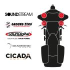maxxcount BIKE SoundKit 4F/OEM/SG98+ passend für Harley-Davidson® Street Glide™ ab 1998