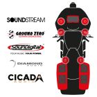 maxxcount BIKE SoundKit 4F2TP4RRL/MSR/RG98+ passend für Harley-Davidson® Road Glide™ ab 1998